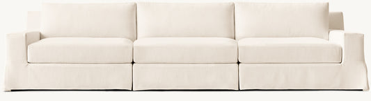 Modena Slipcovered Modular Track Arm 3-Piece Sofa