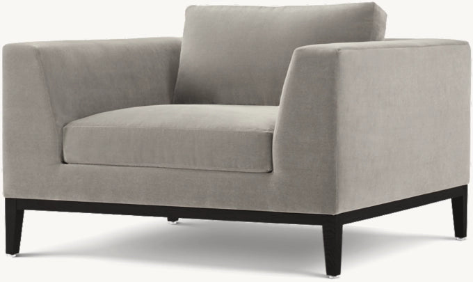 Italia Taper Arm Chair - Oak Base