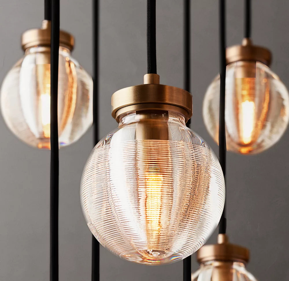 Pearl Round Chandelier 60"