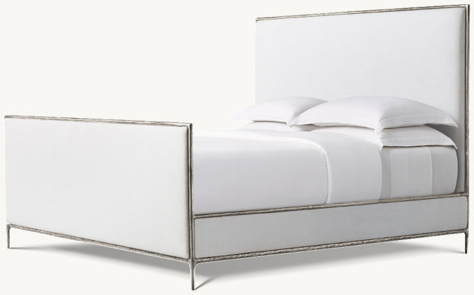 Thaddeus Fabric Panel Bed with Footboard