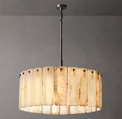 Calamette Onyx Round Chandelier 36"