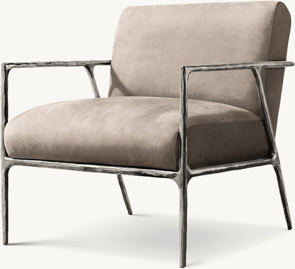 Thaddeus Track Arm Leather Chair