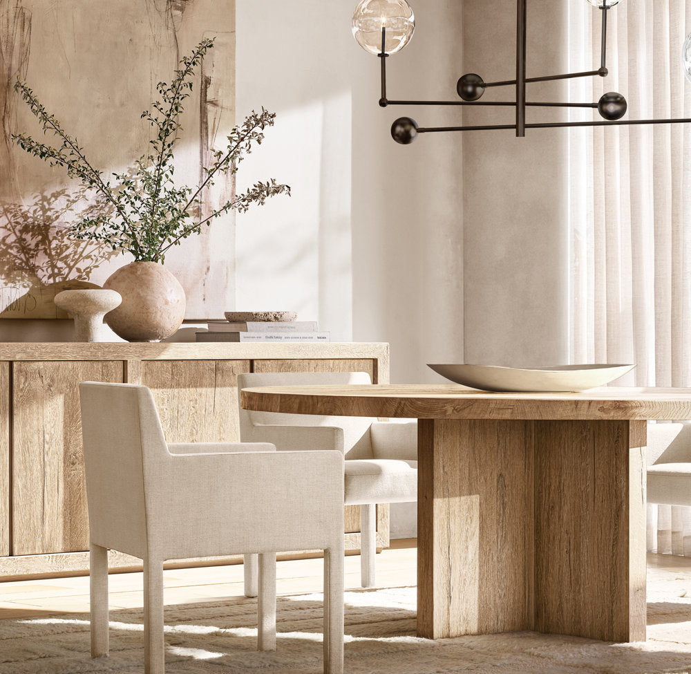 Glass Globe Mobile Three-Arm Chandelier 46"