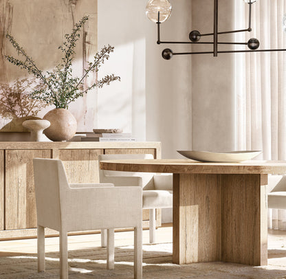 Glass Globe Mobile Three-Arm Chandelier 46"