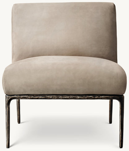 Thaddeus Leather Armless Chair