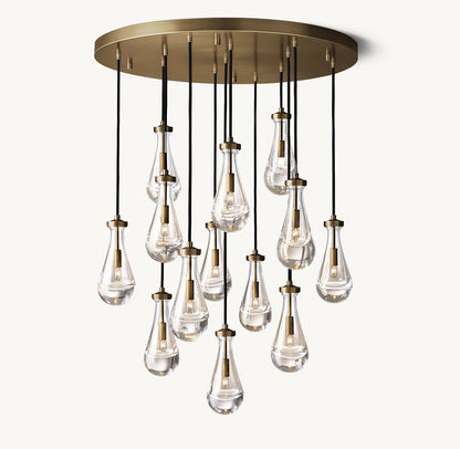 Rain Round Chandelier 36"
