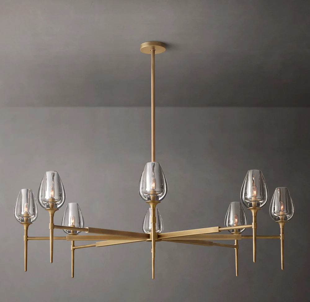 Tulip Round Chandelier 54"