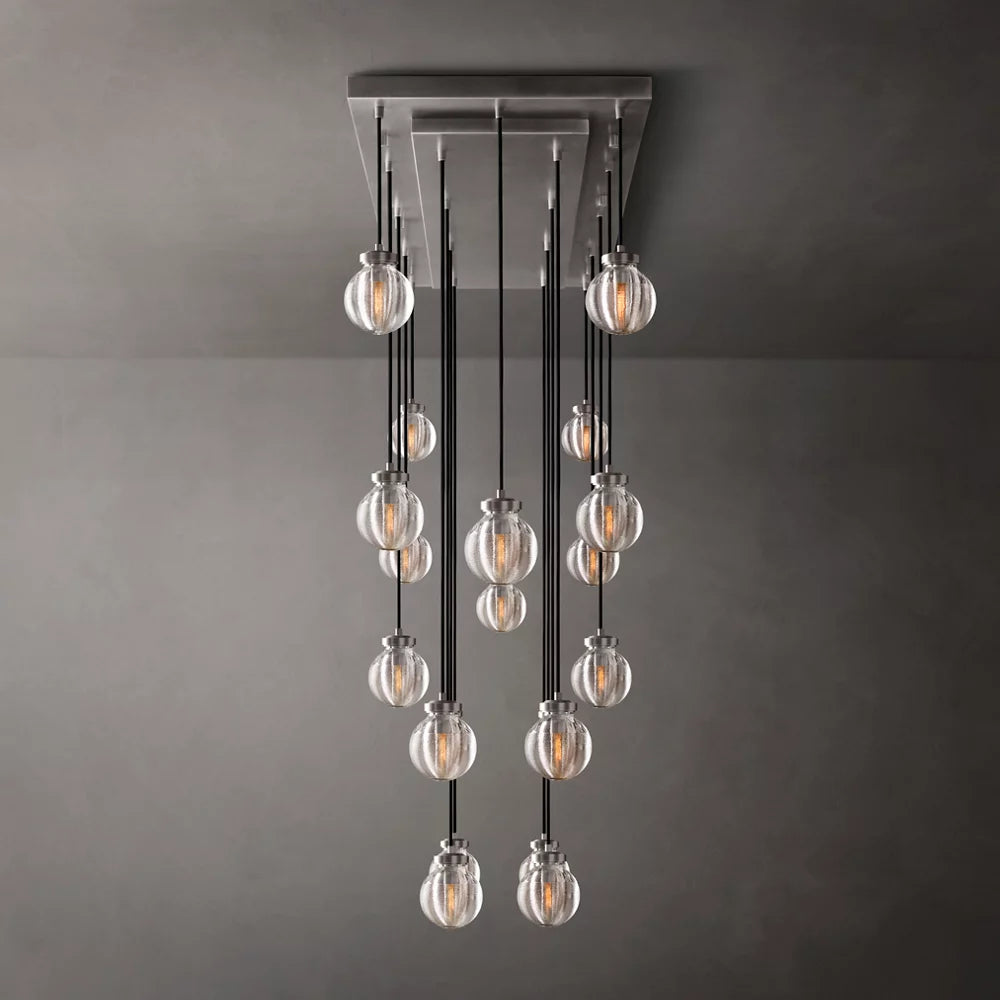 Pearl Rectangular Chandelier 54"