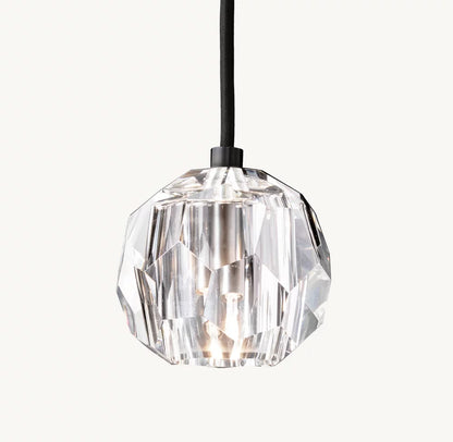 Boule De Cristal Clear Glass Cord Pendant