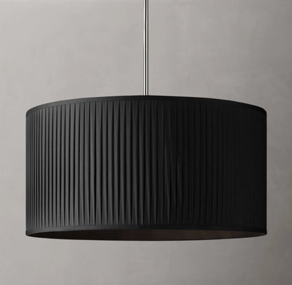 Reed Pleated Drum Pendant