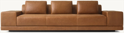 Cortona Leather Wide-Arm Sofa