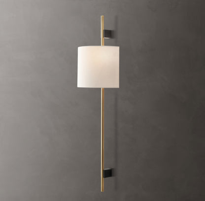 Vela Round Bar Sconce - Round Shade