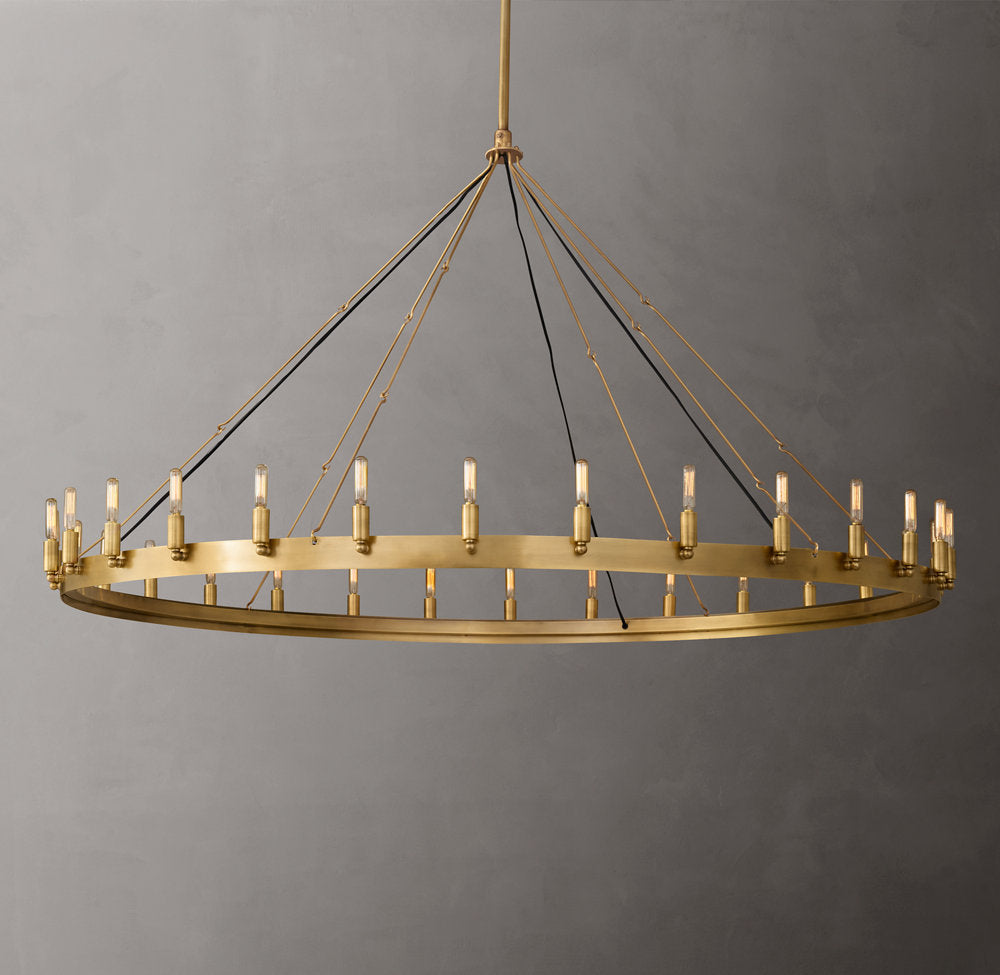 Camino Vintage Filament Round Chandelier 63"