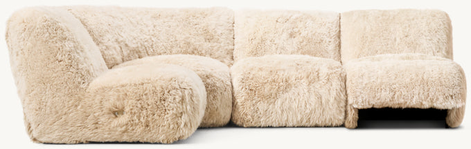 Yeti Recliner Modular 4-piece L-Sectional