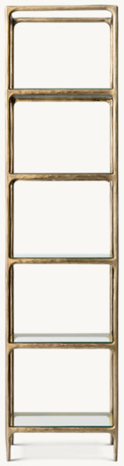 Thaddeus Narrow Glass Shelving