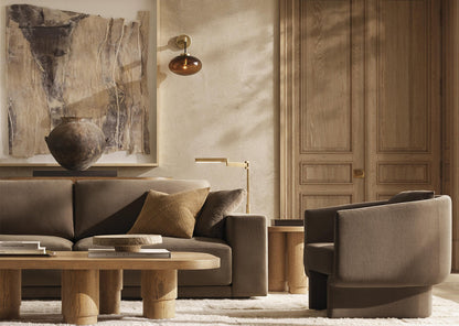 Cabrette Smoke Glass Sconce