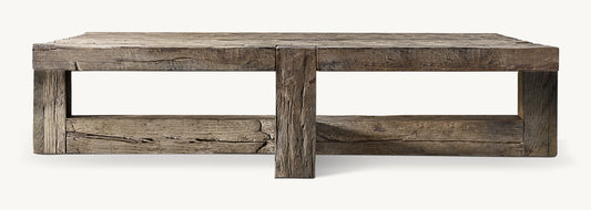 Reclaimed Rustic Oak Square Coffee Table