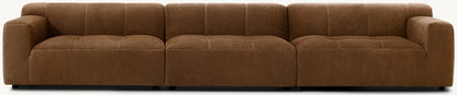 Burano Modular Leather 3-Piece Sofa