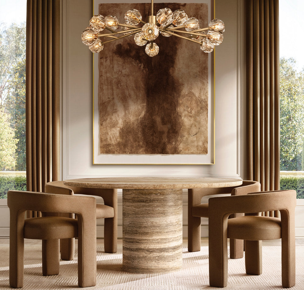 Boule de Cristal Clear Glass Grand Sconce