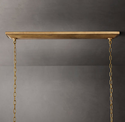 19th C. English Openwork Rectangular Chandelier 72"