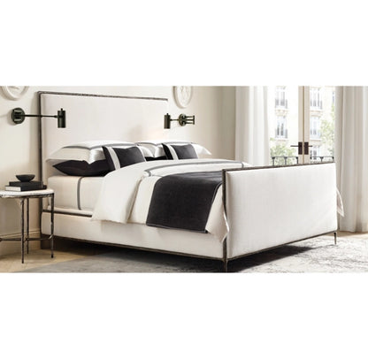 Thaddeus Fabric Panel Bed with Footboard
