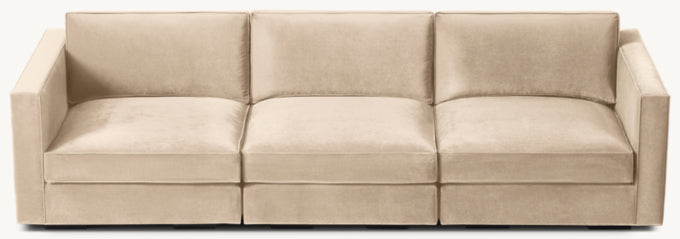 Maddox Modular Slim-Arm 3-Piece Sofa