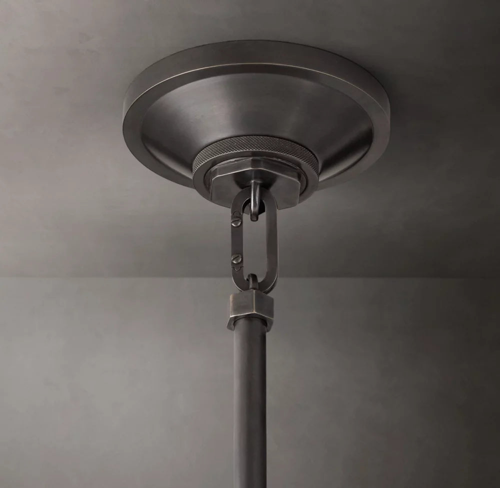 Machinist Glass Cloche Pendant