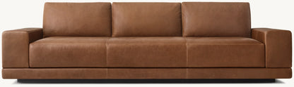 Cortona Leather Full Cushion Back Sofa