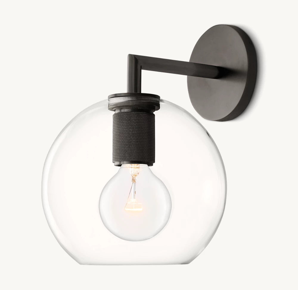 Utilitaire Globe Shade Sconce