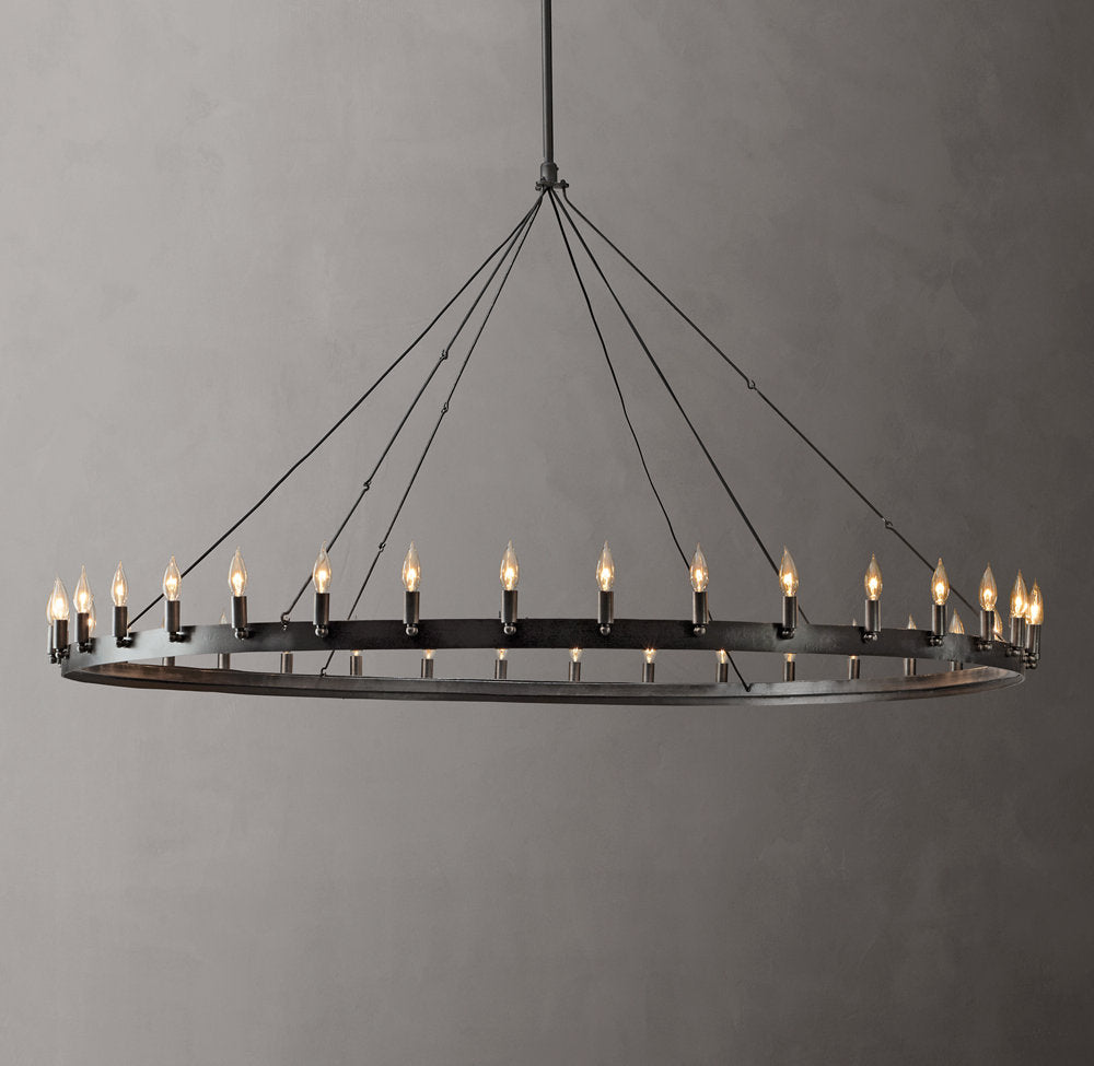 Camino Vintage Candelabra Round Chandelier 73"