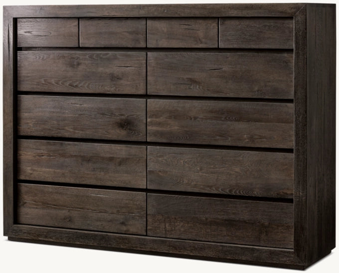 Reclaimed Oak 12-Drawer Dresser