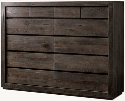 Reclaimed Oak 12-Drawer Dresser