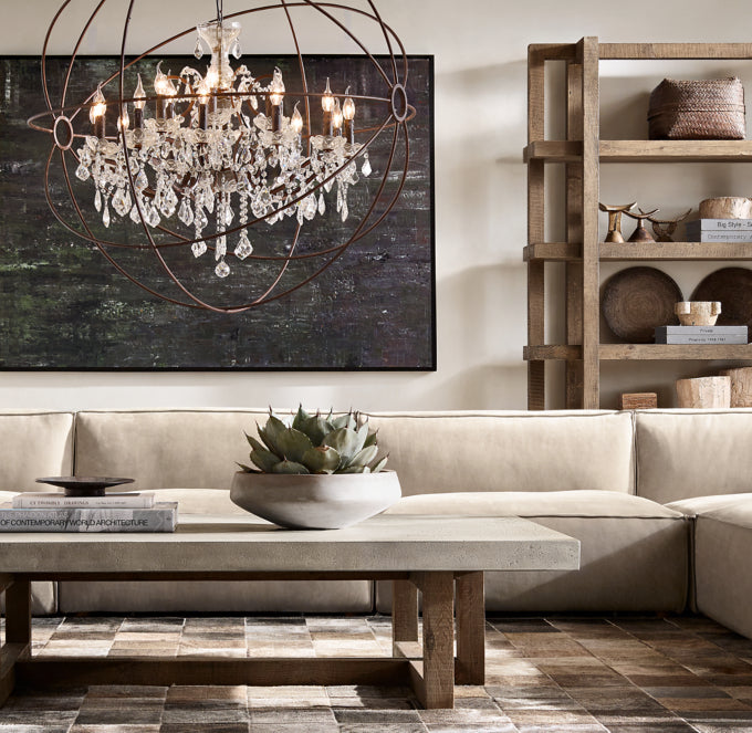 Como Modular Leather 3-Piece Sofa