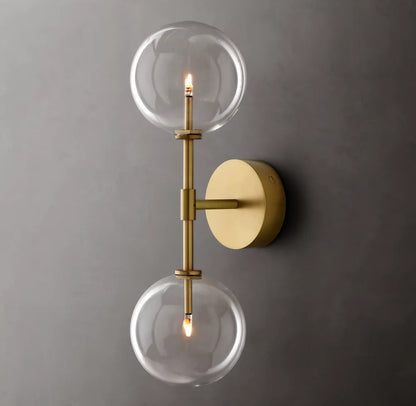 Glass Globe Linear Sconce