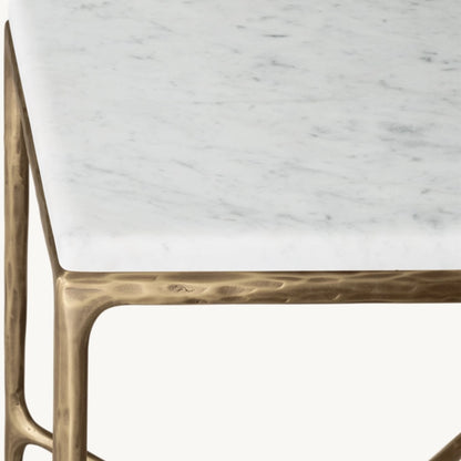 Thaddeus Marble Square Bedside Table