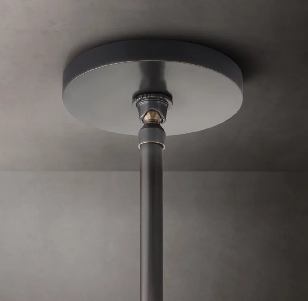 Hand-Carved Alabaster Cylinder Pendant