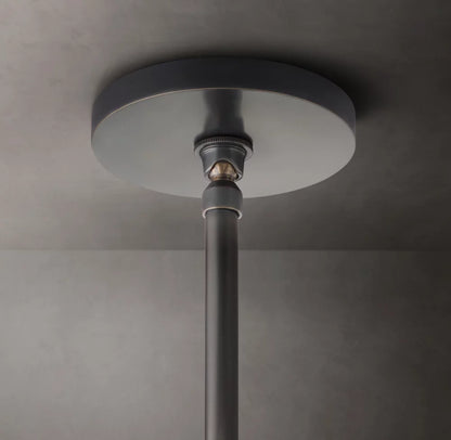 Hand-Carved Alabaster Cylinder Pendant