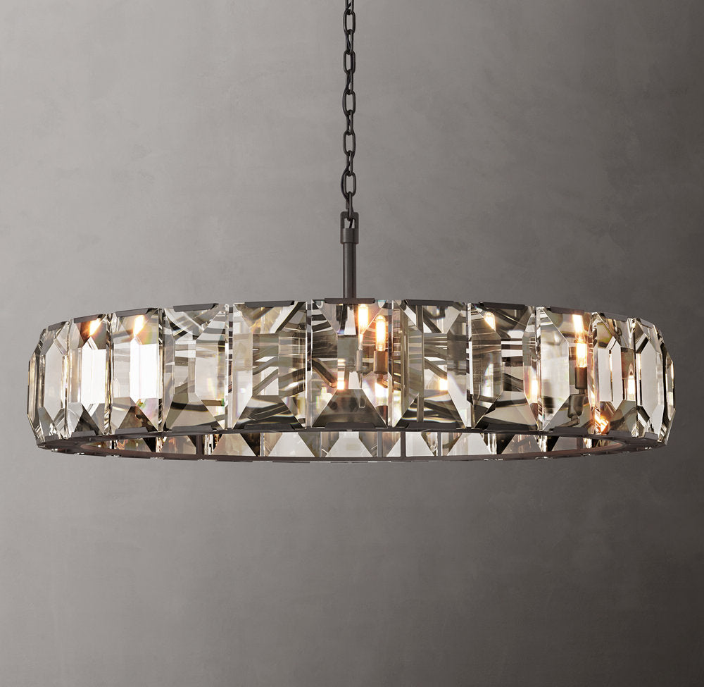 Harlow Crystal Round Chandelier 60"