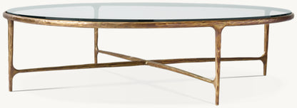 Thaddeus Glass Round Coffee Table