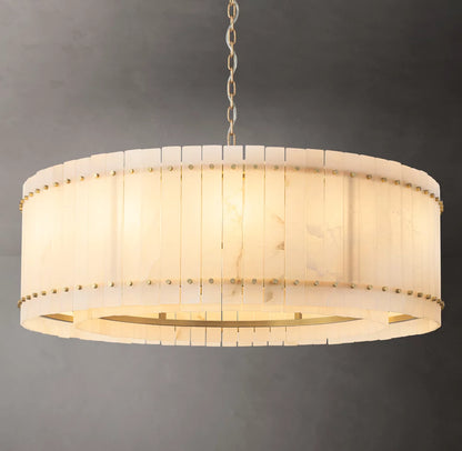 San Marco Alabaster Round Chandelier 48"