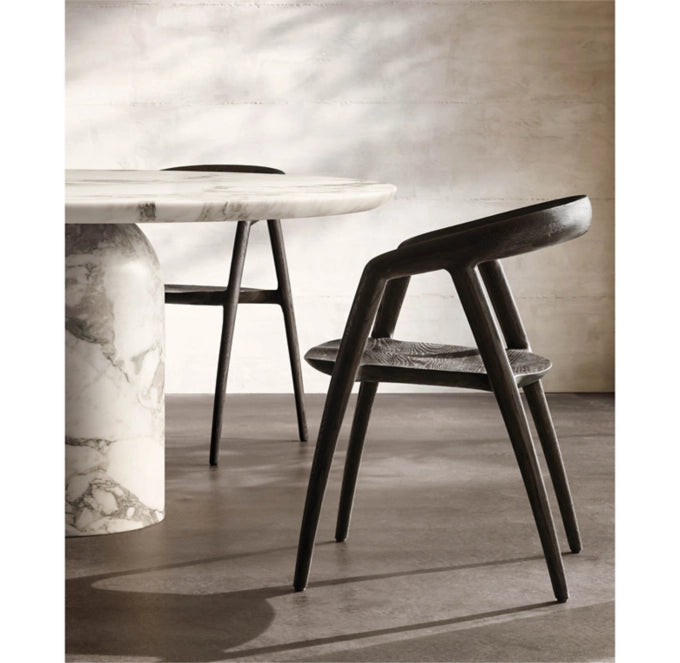 Cupola Carved Round Dining Table