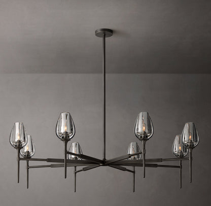 Tulip Round Chandelier 54"