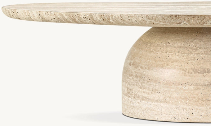 Cupola Carved Round Coffee Table