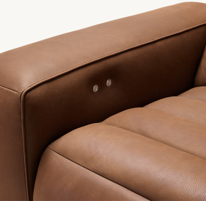 Chelsea Recliner Modular Leather 4-piece L-Sectional