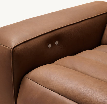 Chelsea Recliner Modular Leather 4-piece L-Sectional