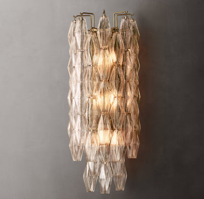 Chiara Clear Glass Grand Sconce
