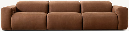 Blake Recliner Modular Leather 3-Piece Sofa