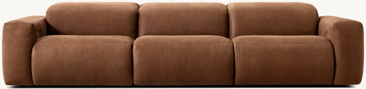 Blake Recliner Modular Leather 3-Piece Sofa