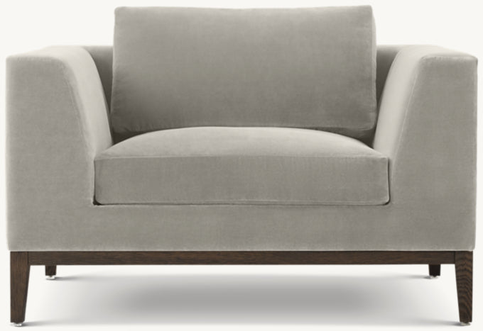 Italia Taper Arm Chair - Oak Base