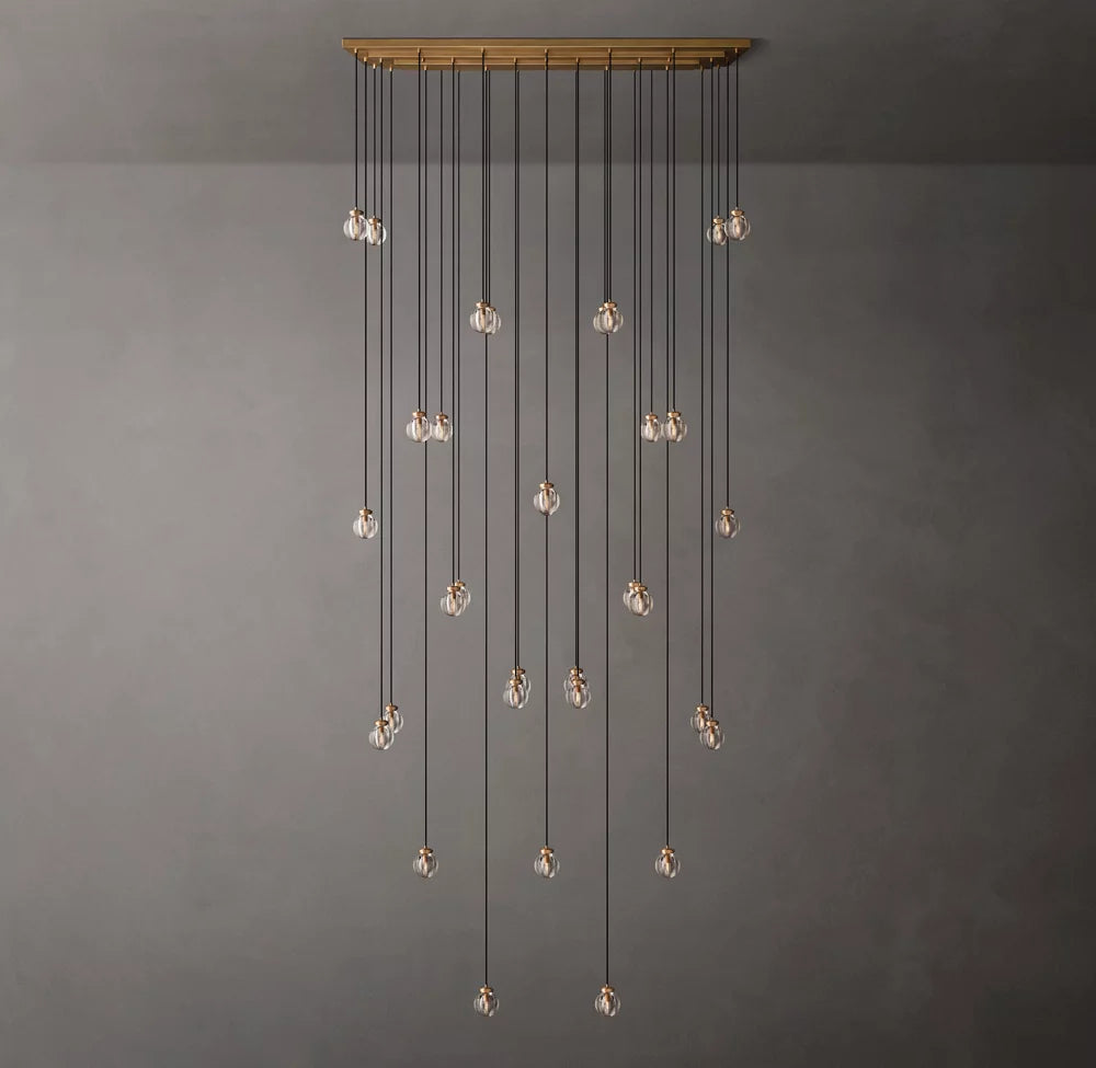 Pearl Rectangular Chandelier 72"